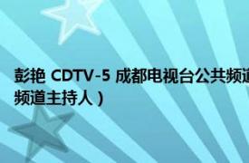 彭艳 CDTV-5 成都电视台公共频道主持人（彭艳 CDTV-5 成都电视台公共频道主持人）