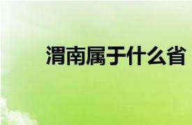 渭南属于什么省（渭南属于哪个省）