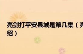 亮剑打平安县城是第几集（亮剑第几集打平安县相关内容简介介绍）