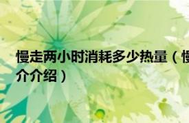 慢走两小时消耗多少热量（慢走一小时消耗多少热量相关内容简介介绍）