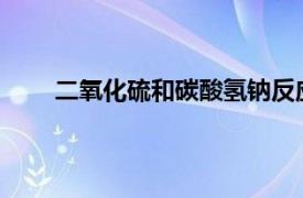 二氧化硫和碳酸氢钠反应的方程式为什么要标箭头