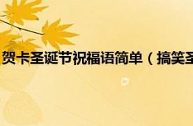 贺卡圣诞节祝福语简单（搞笑圣诞祝福语贺卡相关内容简介介绍）