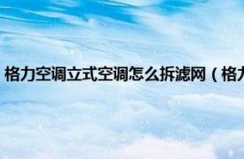 格力空调立式空调怎么拆滤网（格力立式空调怎么拆卸相关内容简介介绍）