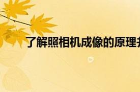 了解照相机成像的原理并用你喜欢的方式记录下来