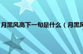 月黑风高下一句是什么（月黑风高下一句幽默相关内容简介介绍）