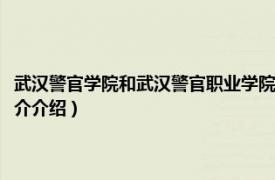 武汉警官学院和武汉警官职业学院的区别（武汉警官学院是几本相关内容简介介绍）