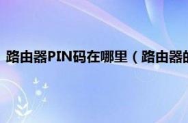 路由器PIN码在哪里（路由器的pin码在哪里相关内容简介介绍）