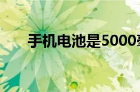 手机电池是5000毫安的以上的有哪些