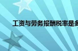 工资与劳务报酬税率是多少（劳务报酬税率是多少）