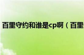 百里守约和谁是cp啊（百里守约cp是谁相关内容简介介绍）