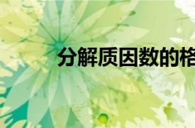 分解质因数的格式（分解质因数）