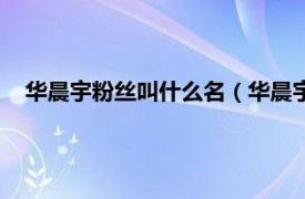 华晨宇粉丝叫什么名（华晨宇粉丝叫什么相关内容简介介绍）