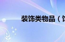 装饰类物品（饰品 装饰的物品）