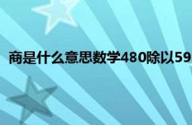 商是什么意思数学480除以59的商是多少（商是什么意思数学）