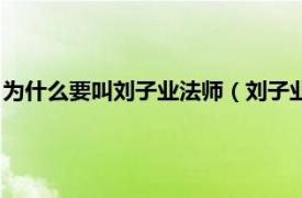 为什么要叫刘子业法师（刘子业为什么叫法师相关内容简介介绍）