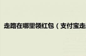 走路在哪里领红包（支付宝走路怎么领红包相关内容简介介绍）