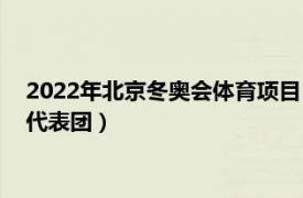 2022年北京冬奥会体育项目（2022年北京冬季奥运会韩国体育代表团）