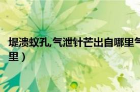 堤溃蚁孔,气泄针芒出自哪里气泄疹盲（堤溃蚁孔,气泄针芒出自哪里）