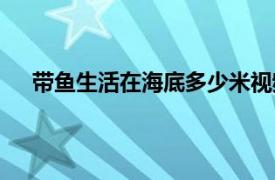 带鱼生活在海底多少米视频（带鱼生活在海底多少米）