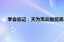 学会忘记：天为无云始觉高（学会忘记：天为无云始觉高）