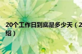 20个工作日到底是多少天（20个工作日是多少天相关内容简介介绍）