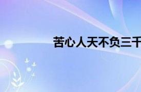 苦心人天不负三千越甲可吞吴出自哪里