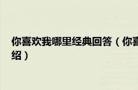 你喜欢我哪里经典回答（你喜欢我什么经典回答相关内容简介介绍）