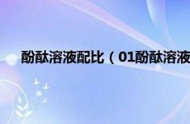 酚酞溶液配比（01酚酞溶液的配制方法相关内容简介介绍）