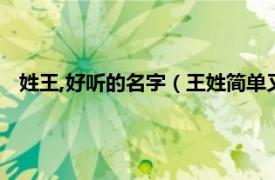 姓王,好听的名字（王姓简单又好听的名字相关内容简介介绍）