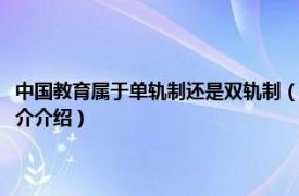 中国教育属于单轨制还是双轨制（单轨制与双轨制的区别教育学相关内容简介介绍）