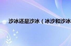 沙冰还是沙冰（冰沙和沙冰有什么区别相关内容简介介绍）