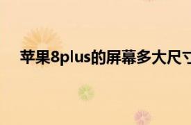 苹果8plus的屏幕多大尺寸（苹果8plus屏幕尺寸多大）