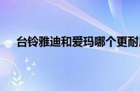 台铃雅迪和爱玛哪个更耐用（雅迪和爱玛哪个更耐用）