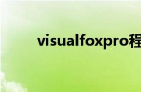 visualfoxpro程序设计第四版答案