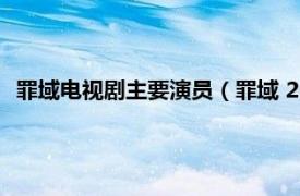 罪域电视剧主要演员（罪域 2008年白凡、姚刚主演的电视剧）