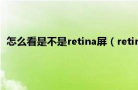 怎么看是不是retina屏（retina屏什么意思相关内容简介介绍）