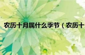 农历十月属什么季节（农历十月是什么季节相关内容简介介绍）