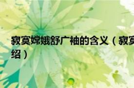 寂寞嫦娥舒广袖的含义（寂寞嫦娥舒广袖啥意思相关内容简介介绍）