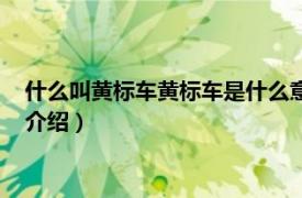 什么叫黄标车黄标车是什么意思（黄标车什么意思相关内容简介介绍）