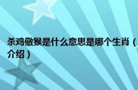 杀鸡儆猴是什么意思是哪个生肖（杀鸡儆猴的意思是什么生肖相关内容简介介绍）