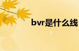 bvr是什么线？相关内容介绍