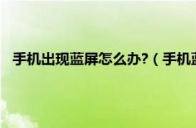 手机出现蓝屏怎么办?（手机蓝屏了怎么办相关内容简介介绍）