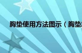 胸垫使用方法图示（胸垫怎样使用相关内容简介介绍）