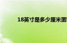 18英寸是多少厘米蛋糕（18英寸是多少厘米）