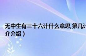 无中生有三十六计什么意思,第几计?（无中生有属于三十六计的相关内容简介介绍）