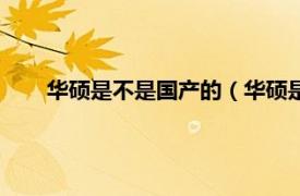 华硕是不是国产的（华硕是不是国产相关内容简介介绍）