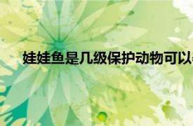 娃娃鱼是几级保护动物可以养吗（娃娃鱼是几级保护动物）