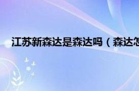 江苏新森达是森达吗（森达怎么叫新森达相关内容简介介绍）