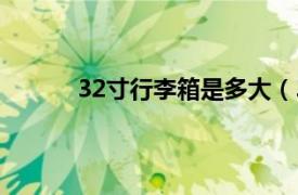 32寸行李箱是多大（32寸行李箱尺寸是多少）