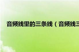 音频线里的三条线（音频线三根线怎么接相关内容简介介绍）